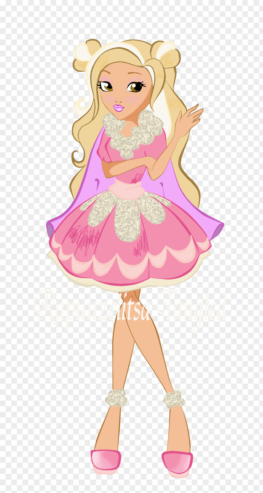 Snuggly Duckling Barbie Pink M Fairy Clip Art PNG