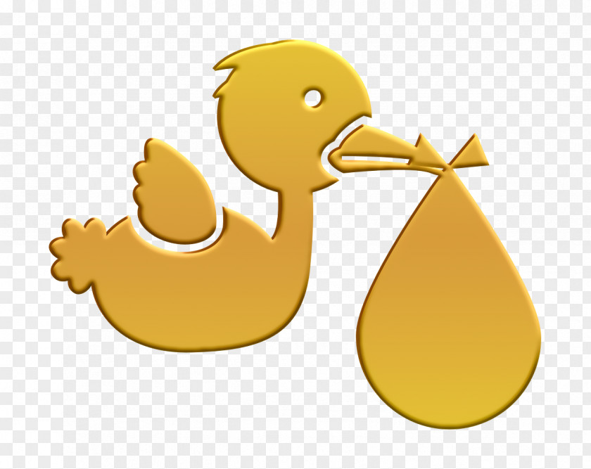 Bird Icon Baby Pack 2 Sparrow Carrying A PNG