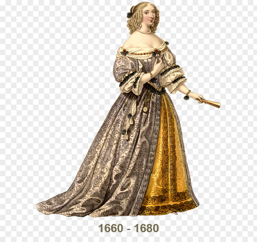 Conch Shaped Inkstone Baroque Fashion Costume 17th Century Art PNG