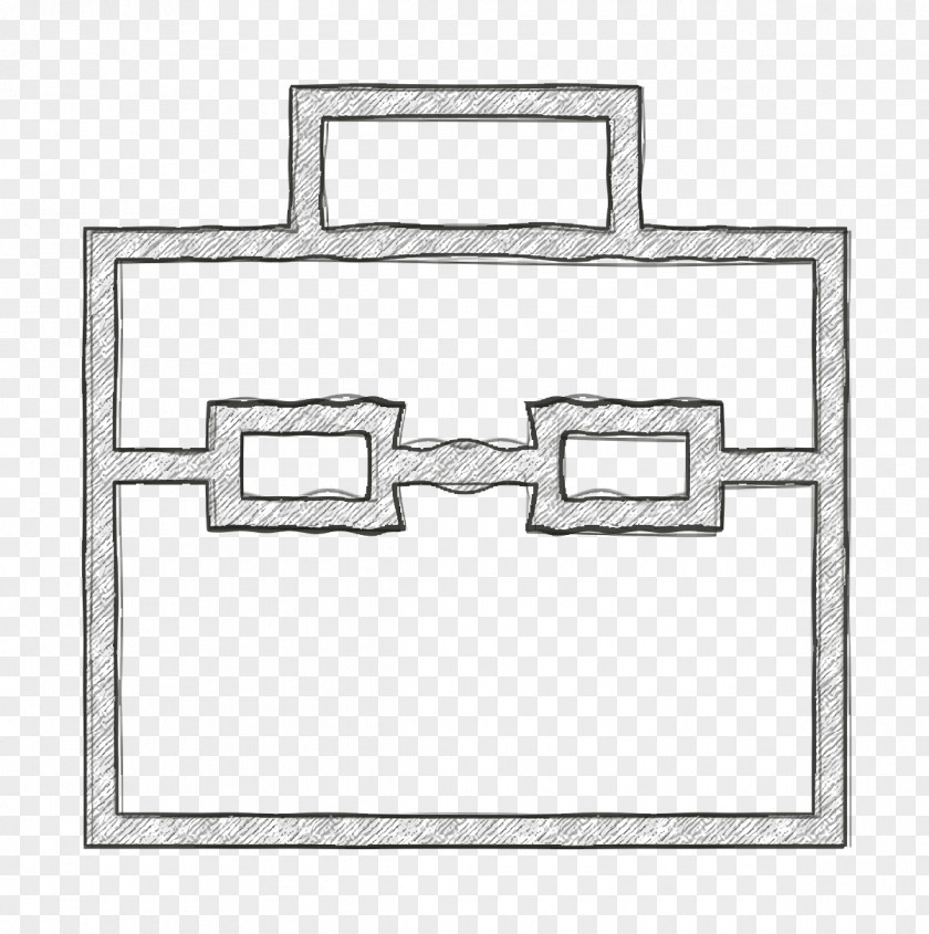 Rectangle Briefcase Travel Icon PNG