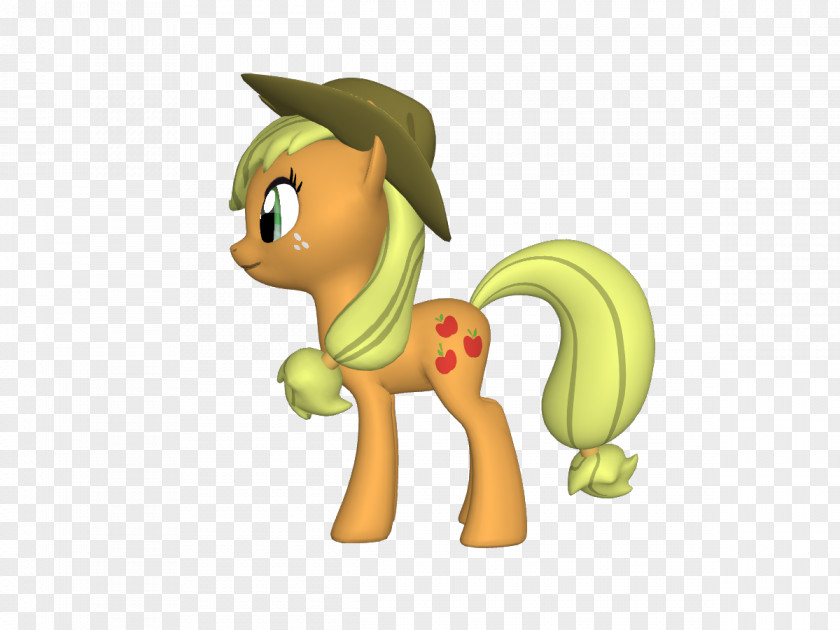 Applejack Watercolor Pony Horse Mare Illustration PNG