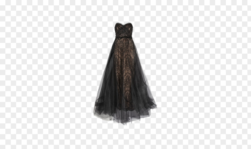 Black Evening Dress Wedding Little Gown PNG