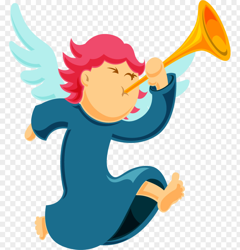 Christmas Angel Blowing Horn Police Siren Flasher Sound Android Clip Art PNG