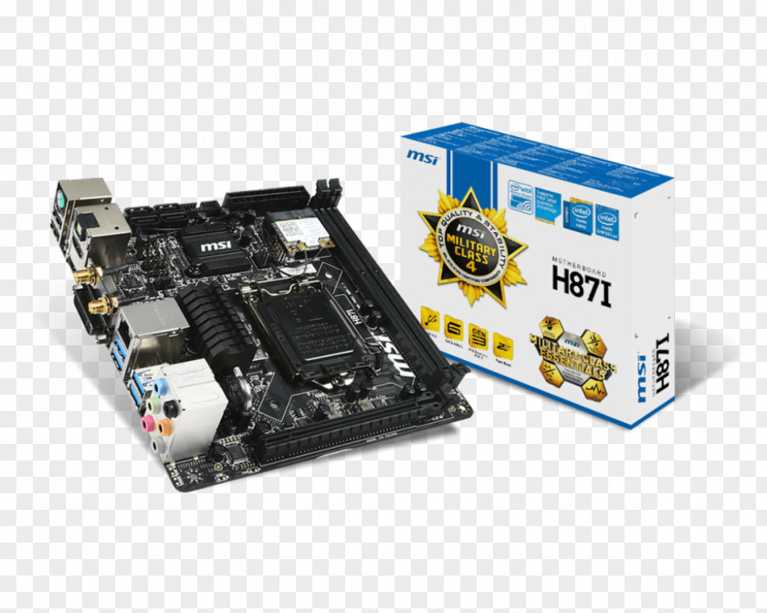 Computer LGA 1150 Mini-ITX Motherboard MSI DDR3 SDRAM PNG