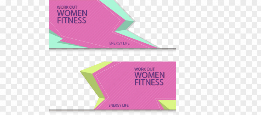 Geometric Billboard Fitness Centre Physical PNG