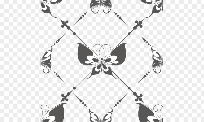 Butterfly Shading Black And White Clip Art PNG