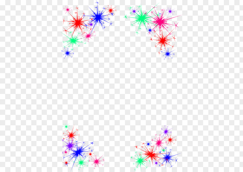 Celebrate Border Cliparts Fireworks New Year Clip Art PNG