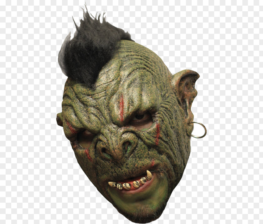 Mask Latex Costume Orc Goblin PNG