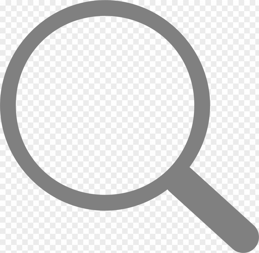 Simple Grey Search Icon PNG Icon, magnifying glass icon clipart PNG