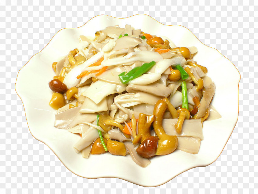 Spicy Wild Mushroom Beef Chow Fun Vegetarian Cuisine American Chinese Shahe Fen PNG