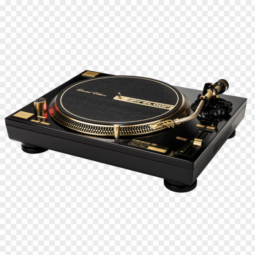 Turntable Disc Jockey Gramophone Gold Direct-drive Turntablism PNG