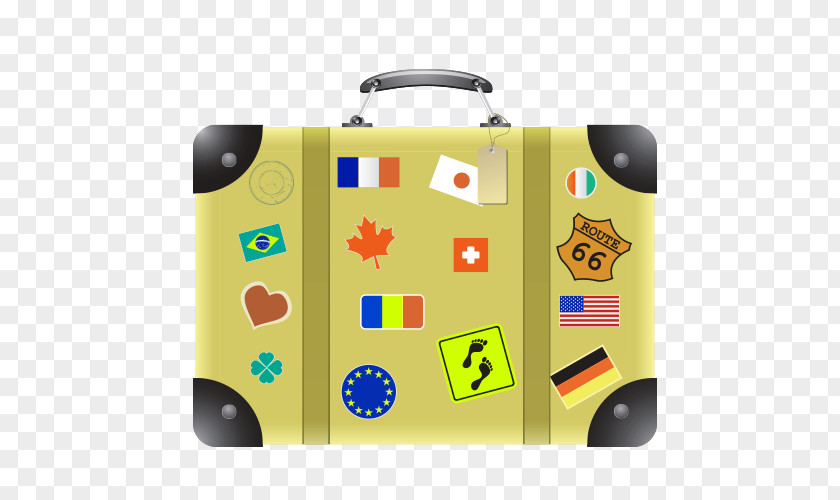 Cartoon Bag Suitcase Baggage Travel Clip Art PNG