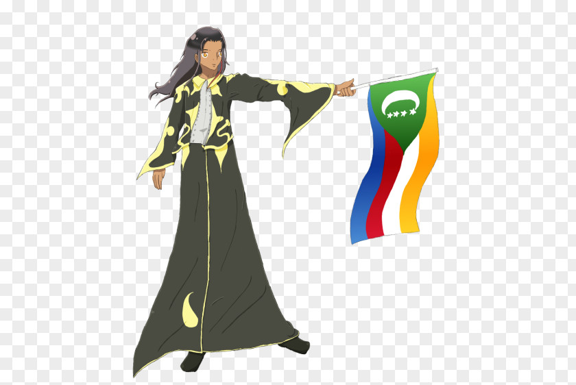 Comoros Costume Design Character PNG