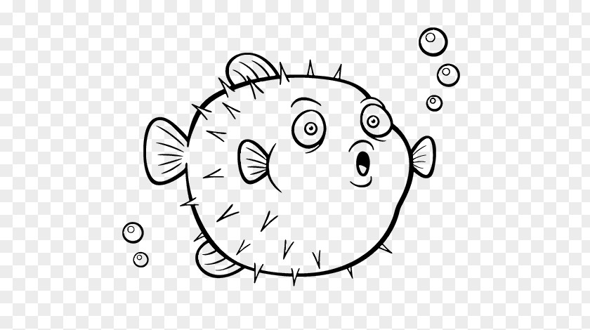 Fish Eyespot Pufferfish Fugu Drawing PNG