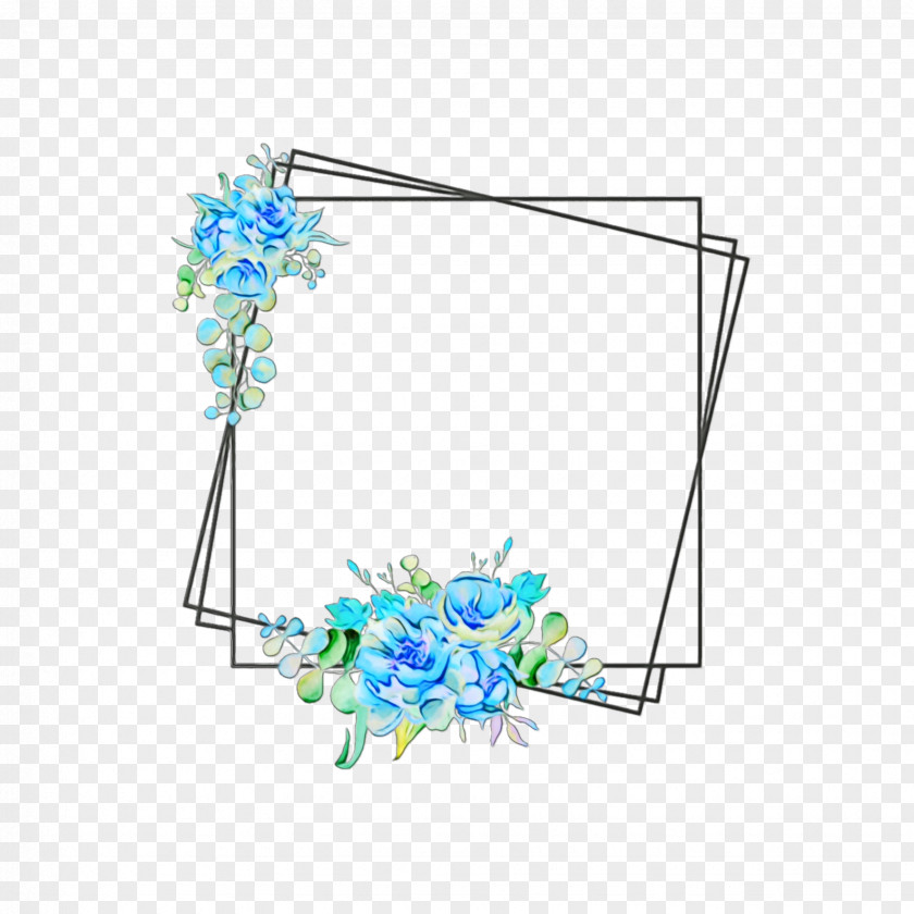 Hydrangea Branch Gift Cartoon PNG