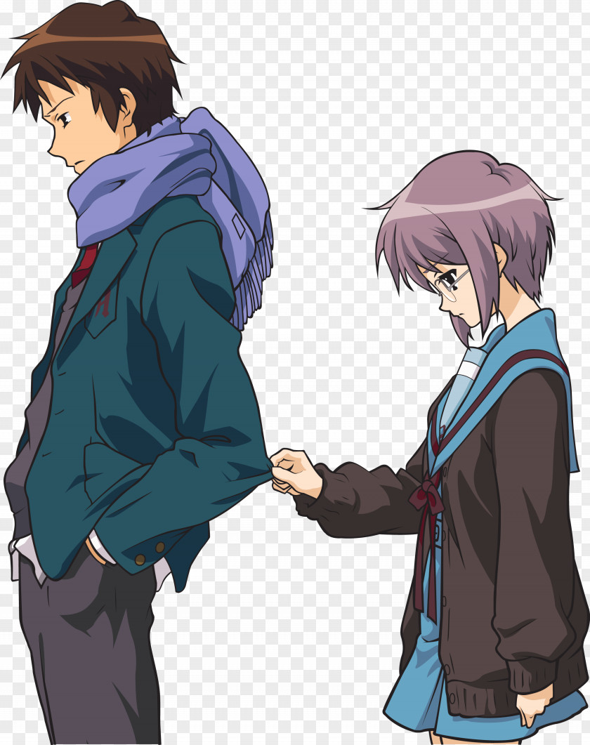 Kyon Yuki Nagato Mikuru Asahina Itsuki Koizumi The Melancholy Of Haruhi Suzumiya PNG