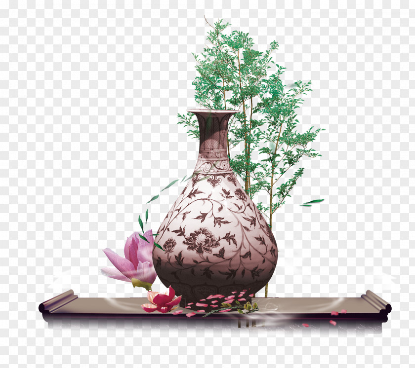 Antique Vase Poster PNG