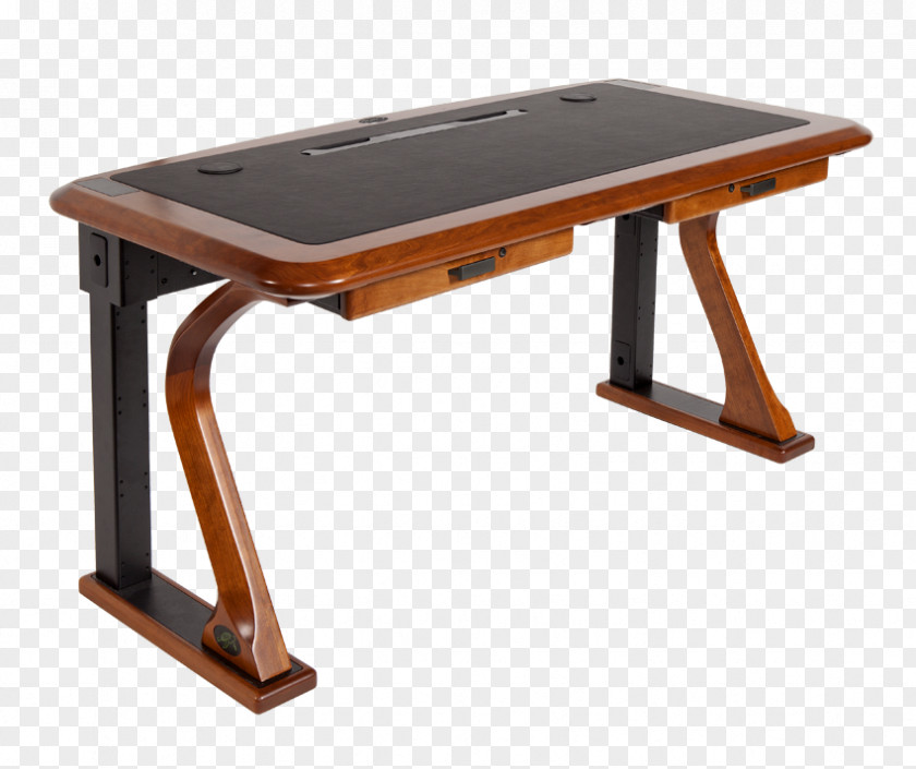Computer Desk Writing Table Rosewood PNG