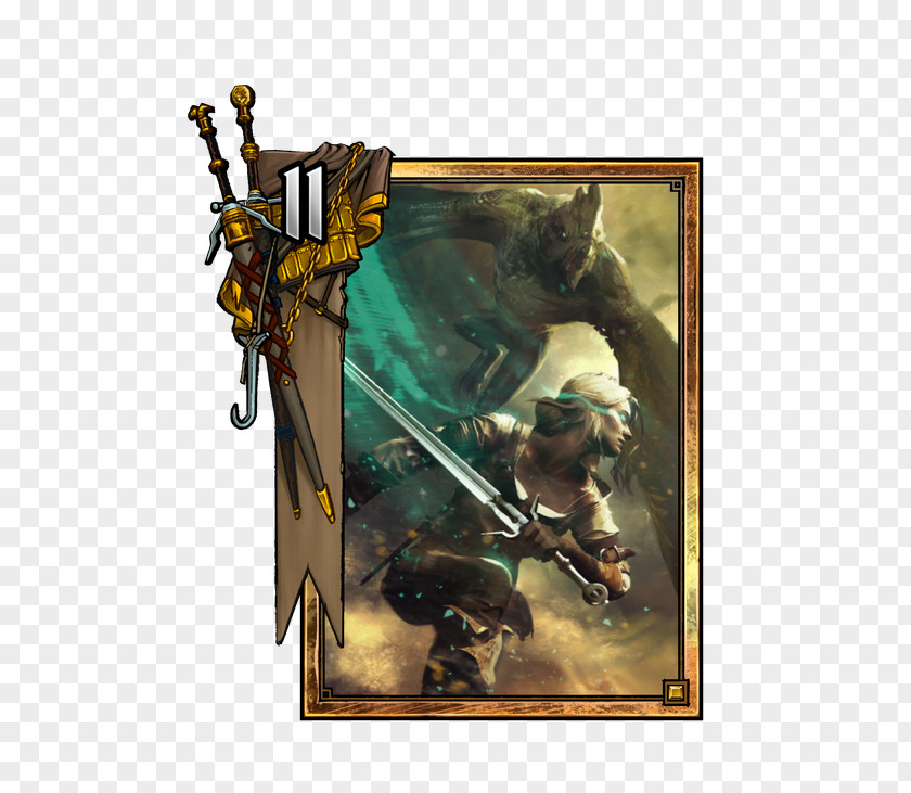 Gwent Card Art Gwent: The Witcher Game 3: Wild Hunt Geralt Of Rivia Ciri PNG