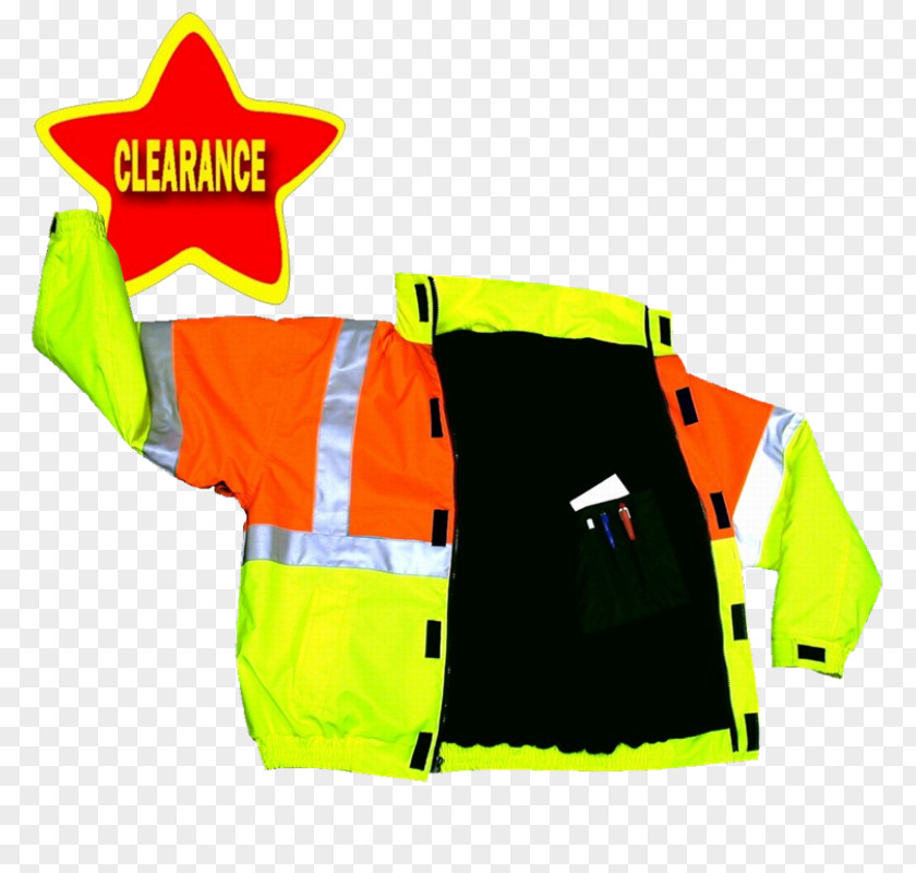 T-shirt High-visibility Clothing Outerwear Yellow Sleeve PNG
