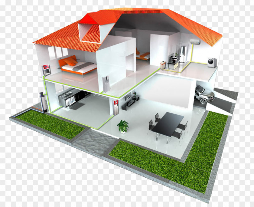 Villa Model House Architecture PNG