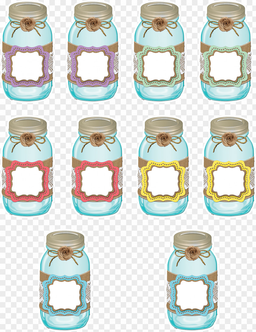 Mason Jar Paper Bulletin Board Shabby Chic PNG