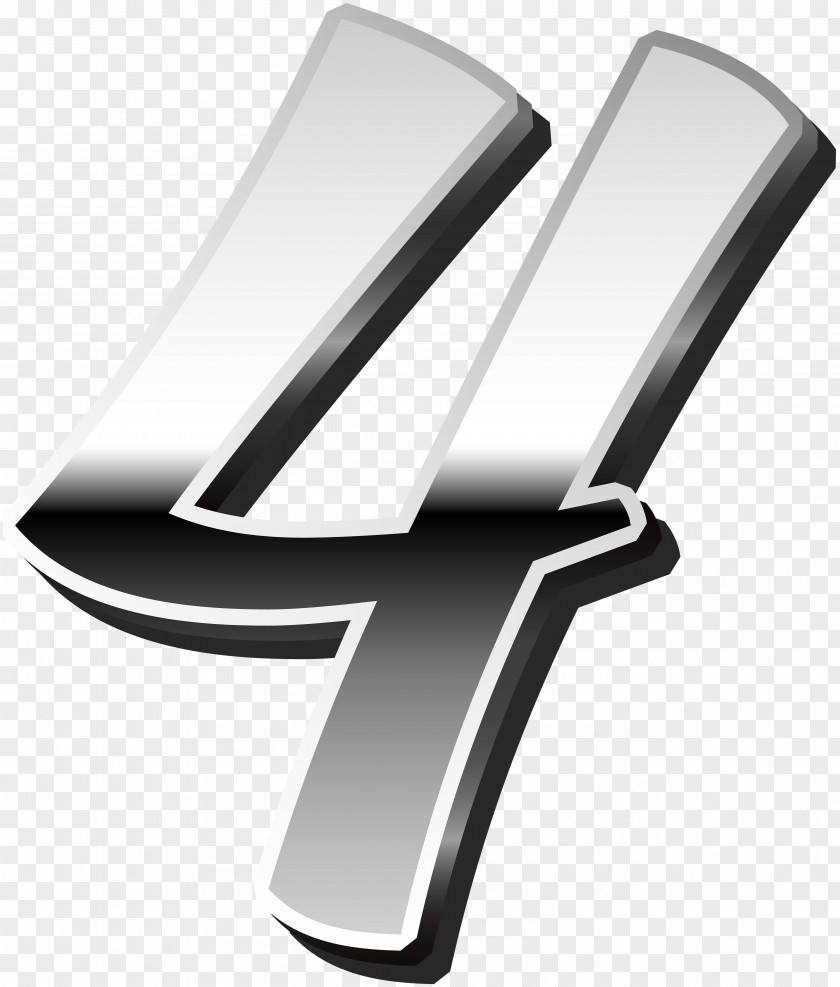 Metallic Number Clip Art PNG