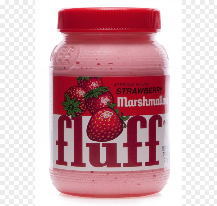 Strawberry Marshmallow Creme Fluffernutter Cream Spread PNG