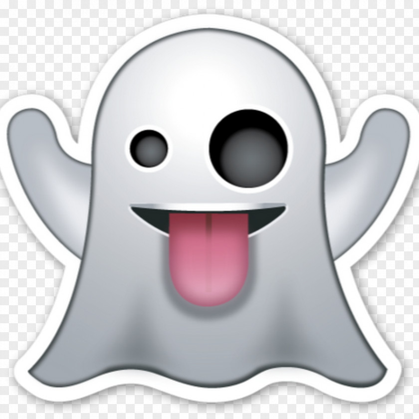 Tongue Art Emoji Sticker Emoticon Ghost PNG