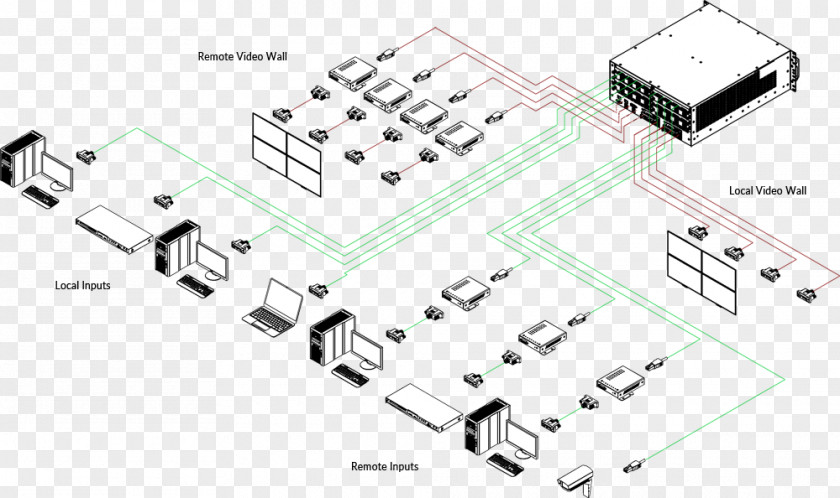 ABraço Video Wall Electronic Circuit Diagram Computer Monitors PNG