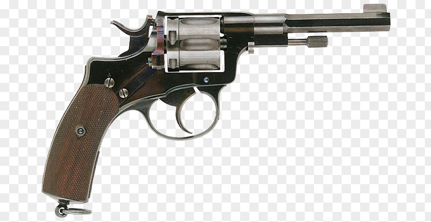 Gun Revolver Firearm Nagant M1895 Pistol Handgun PNG