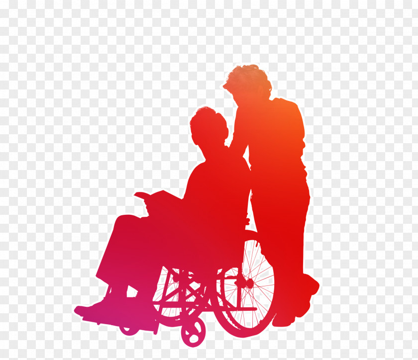 Silhouette Of The Elderly Old Age Grandparent PNG