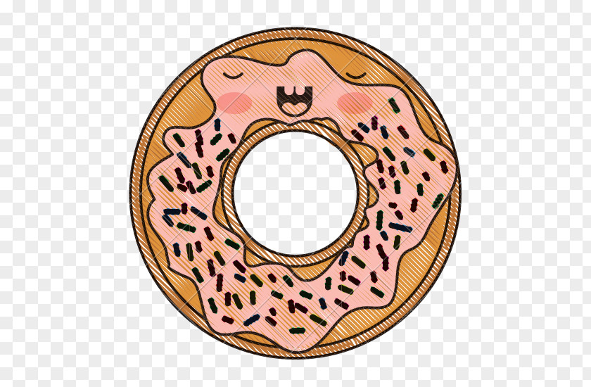 Baked Goods Pastry Doughnut Pink Circle PNG