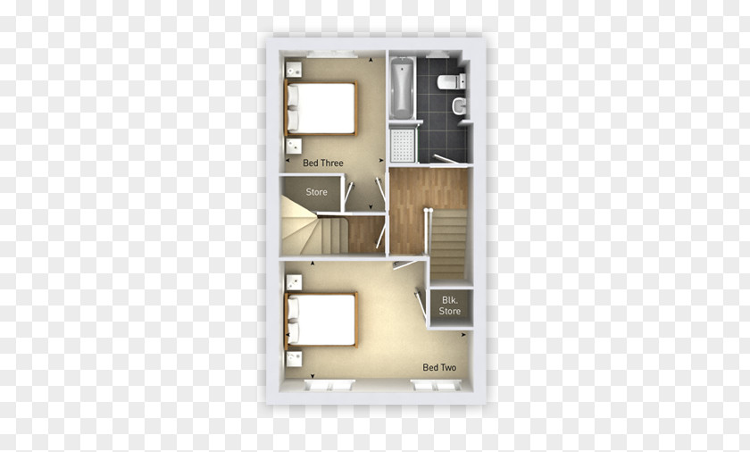 House Bedroom Open Plan Floor PNG