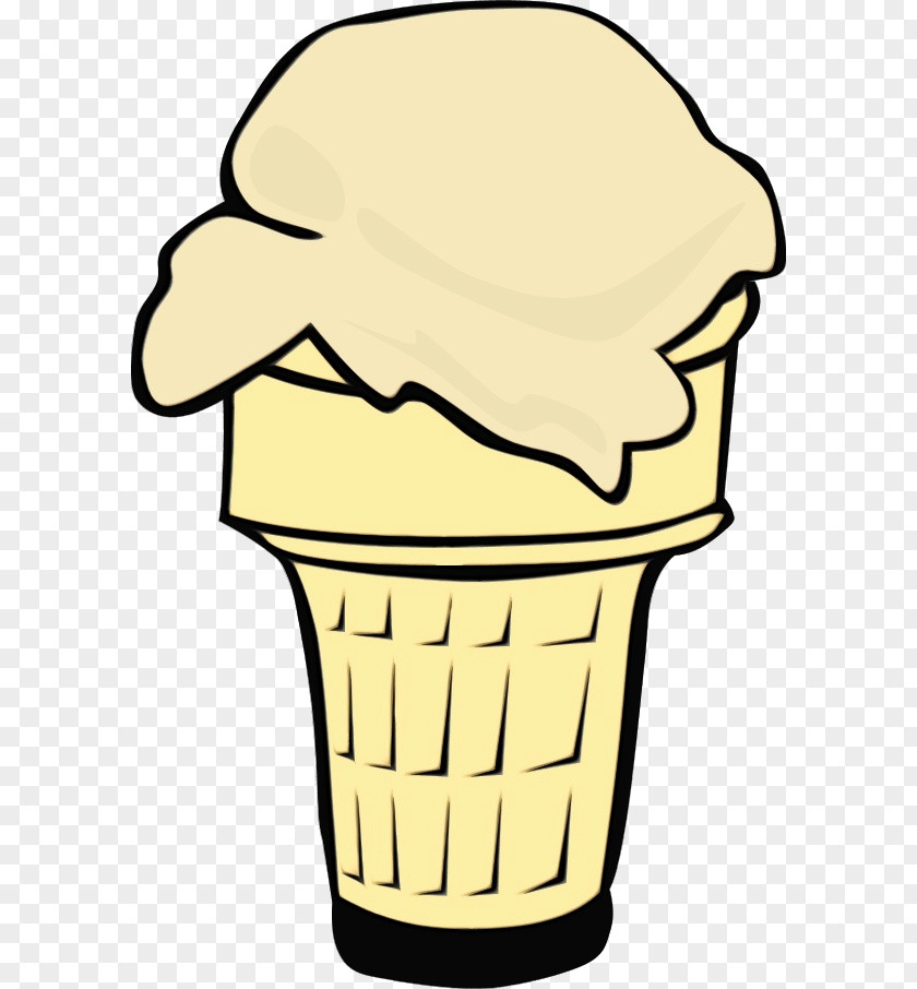 Line Art Dairy Ice Cream Cones PNG