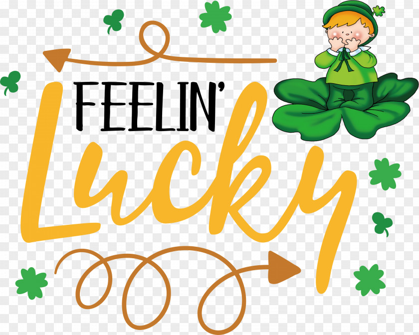 Saint Patrick Patricks Day Feelin Lucky PNG