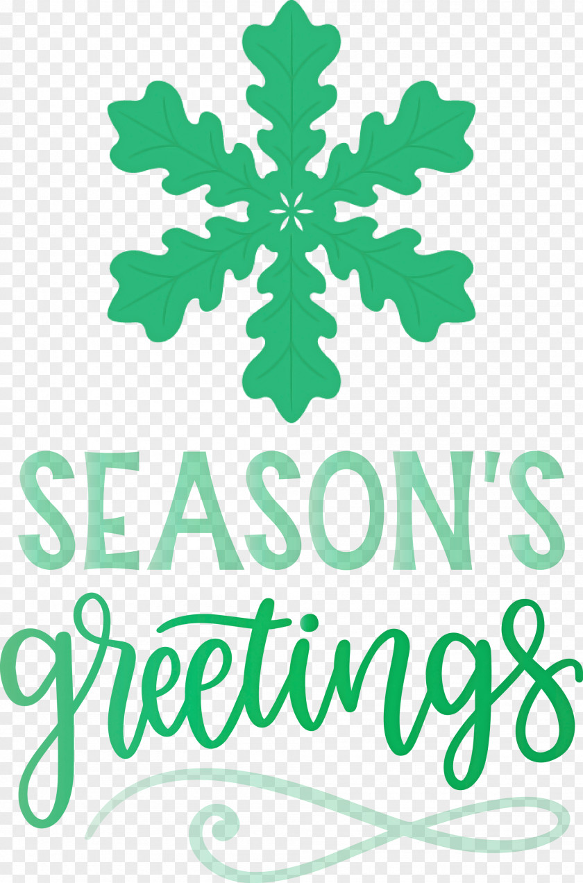 Seasons Greetings Winter Snow PNG