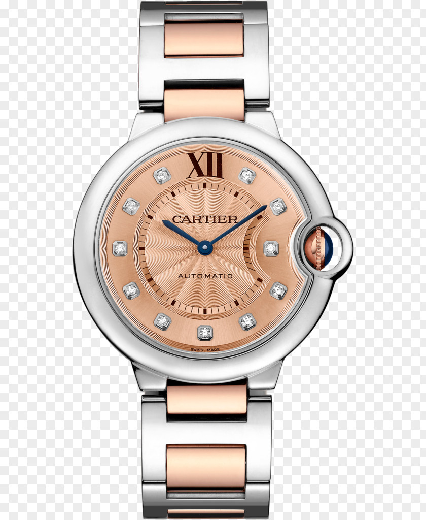 Watch Cartier Ballon Bleu Cabochon Colored Gold PNG