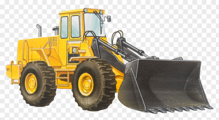 Coal Mine Truck Bulldozer Architectural Engineering Loader Mining Illustration PNG