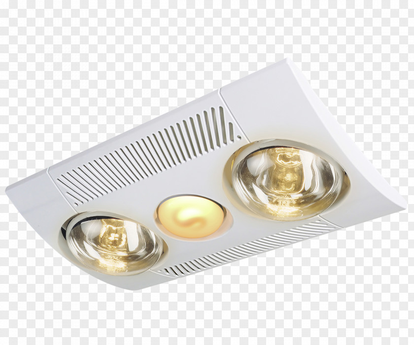 Light Infrared Lamp Bathroom Fan Heater PNG