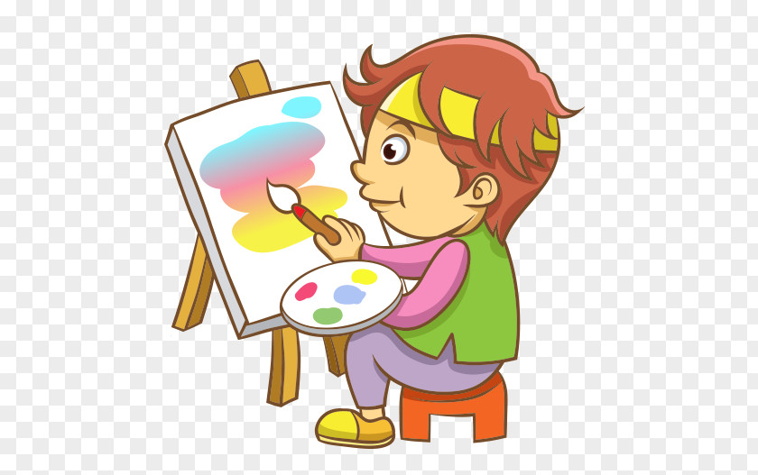 Painting Child Clip Art PNG