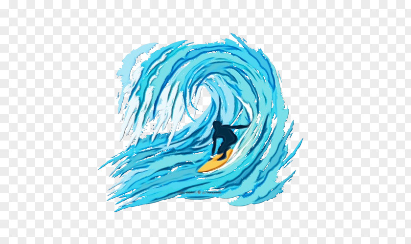Painting Wind Wave Turquoise Aqua Water PNG