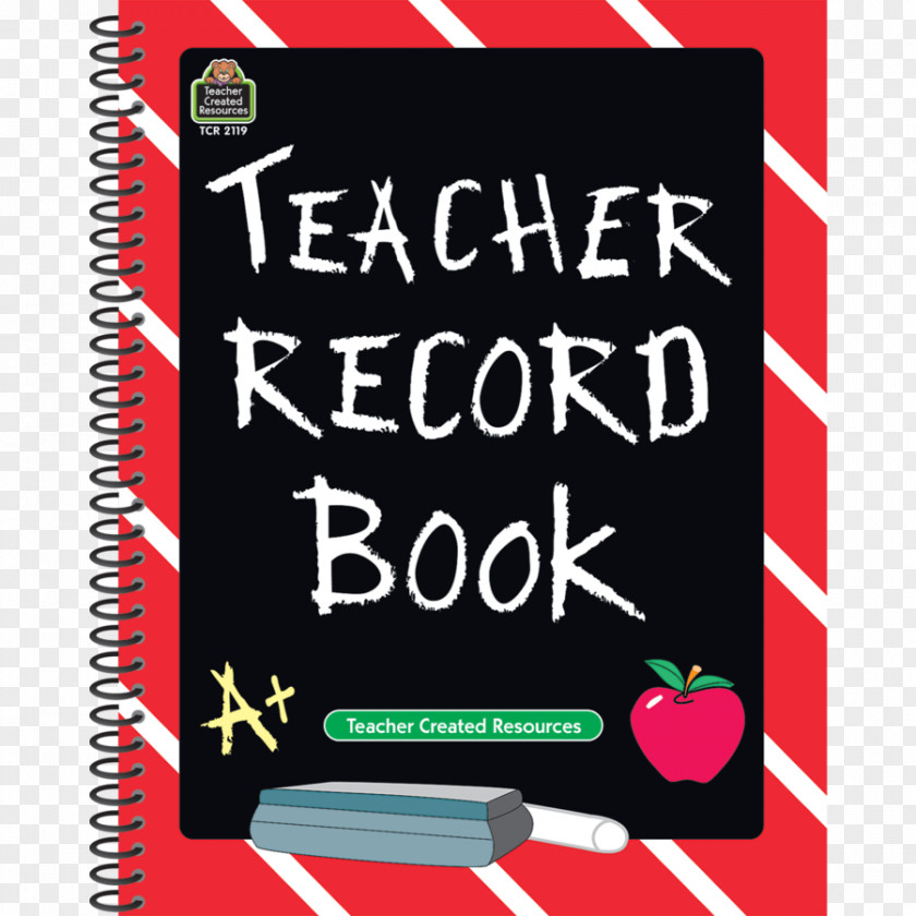 Record Book Chalkboard Teacher Plan Lesson Classroom PNG