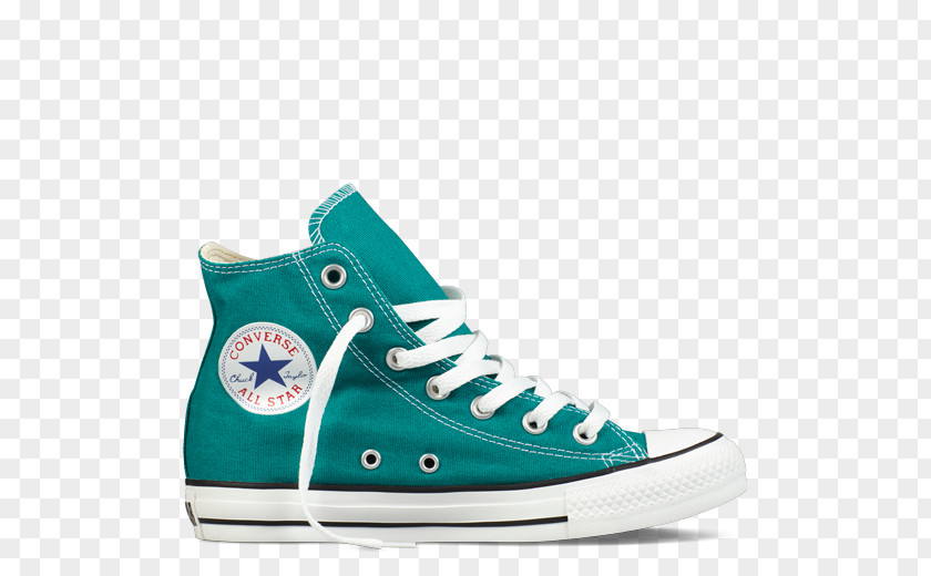 Turquoise Converse Shoes For Women Chuck Taylor All-Stars High-top Sports PNG