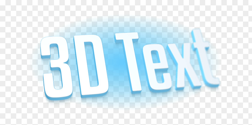 3d Text Logo Brand Trademark Desktop Wallpaper PNG