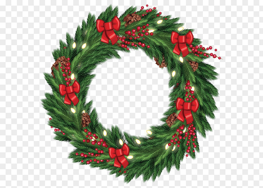 Download Free Christmas Wreath Decoration Garland Clip Art PNG