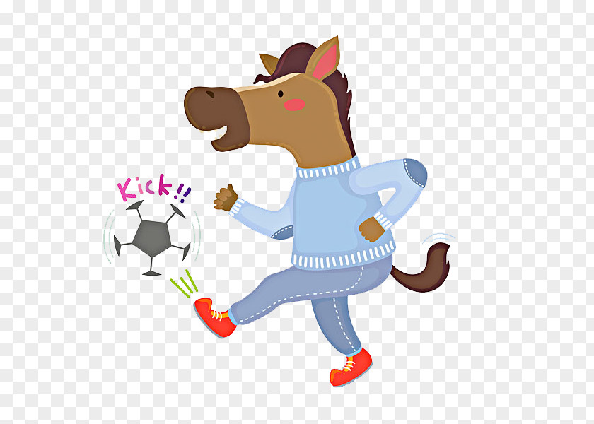 Figure Football Horse Illustration PNG