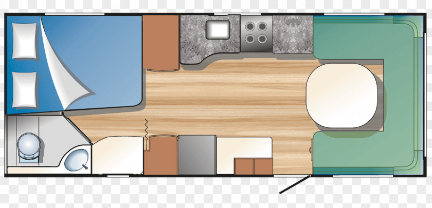 Bed Polar Caravans Solifer Floor Plan PNG