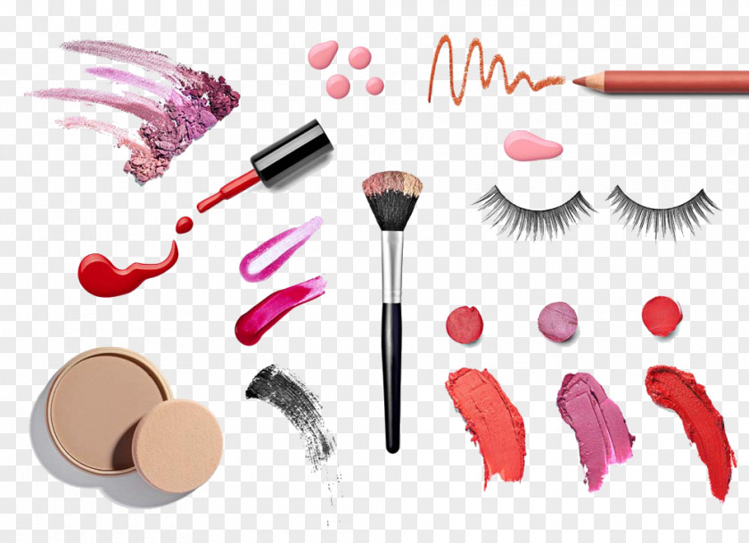 Chalk And Nail Polish Cosmetics Lipstick Face Powder Foundation PNG