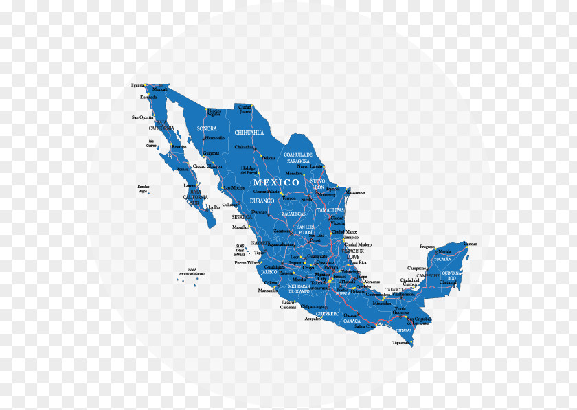 Map Mexico Vector PNG
